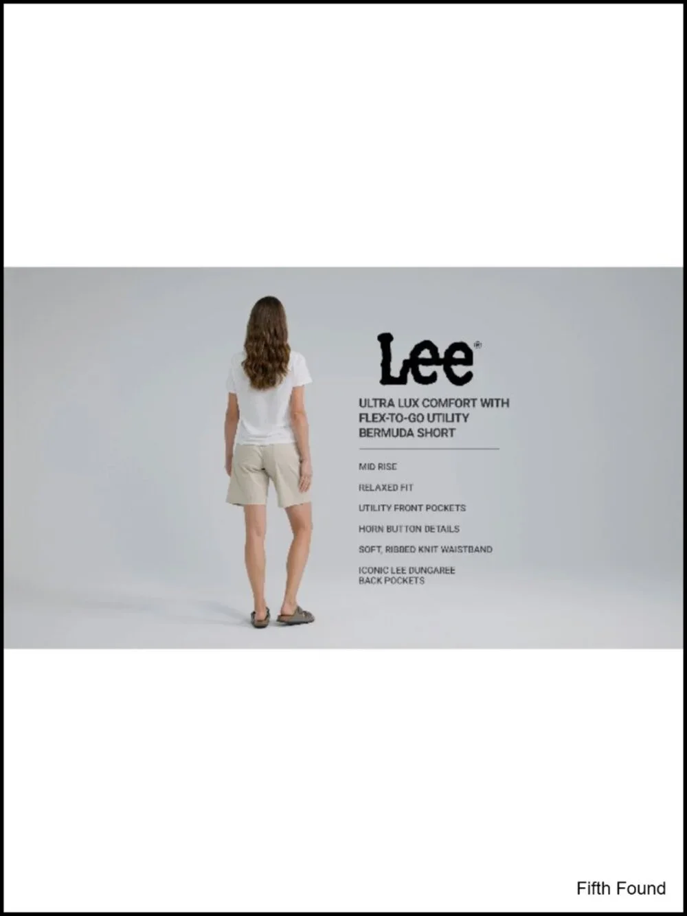 Mid Rise Relaxed Fit Bermuda Shorts 9